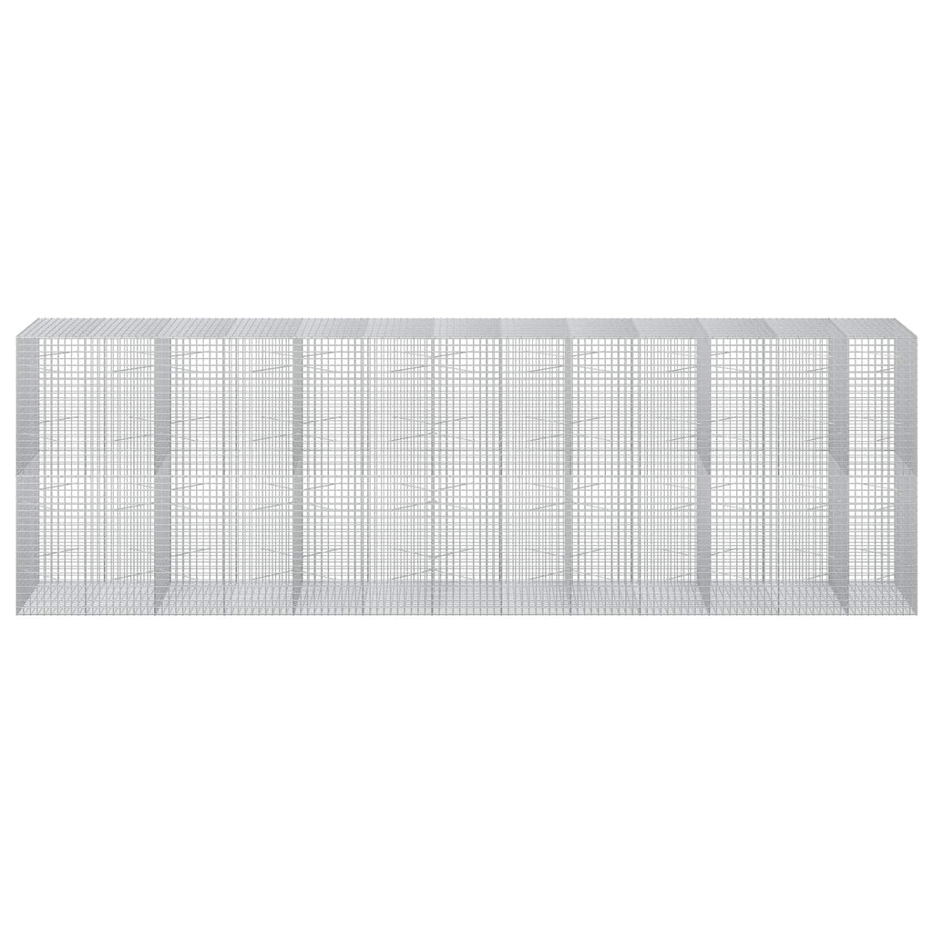 vidaXL Gabion z drutu 3,5 mm i siatką 5x5 cm 650x100x200 cm