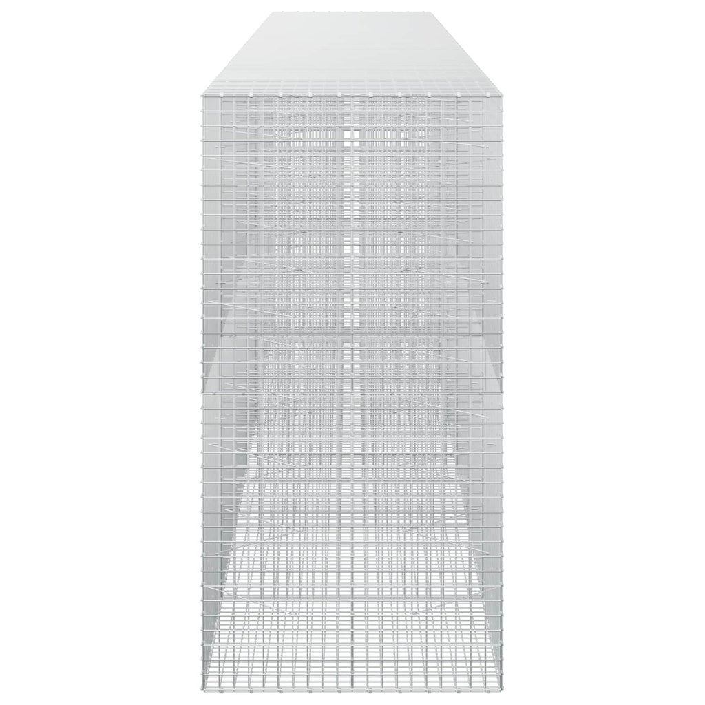 vidaXL Gabion z drutu 3,5 mm i siatką 5x5 cm 650x100x200 cm