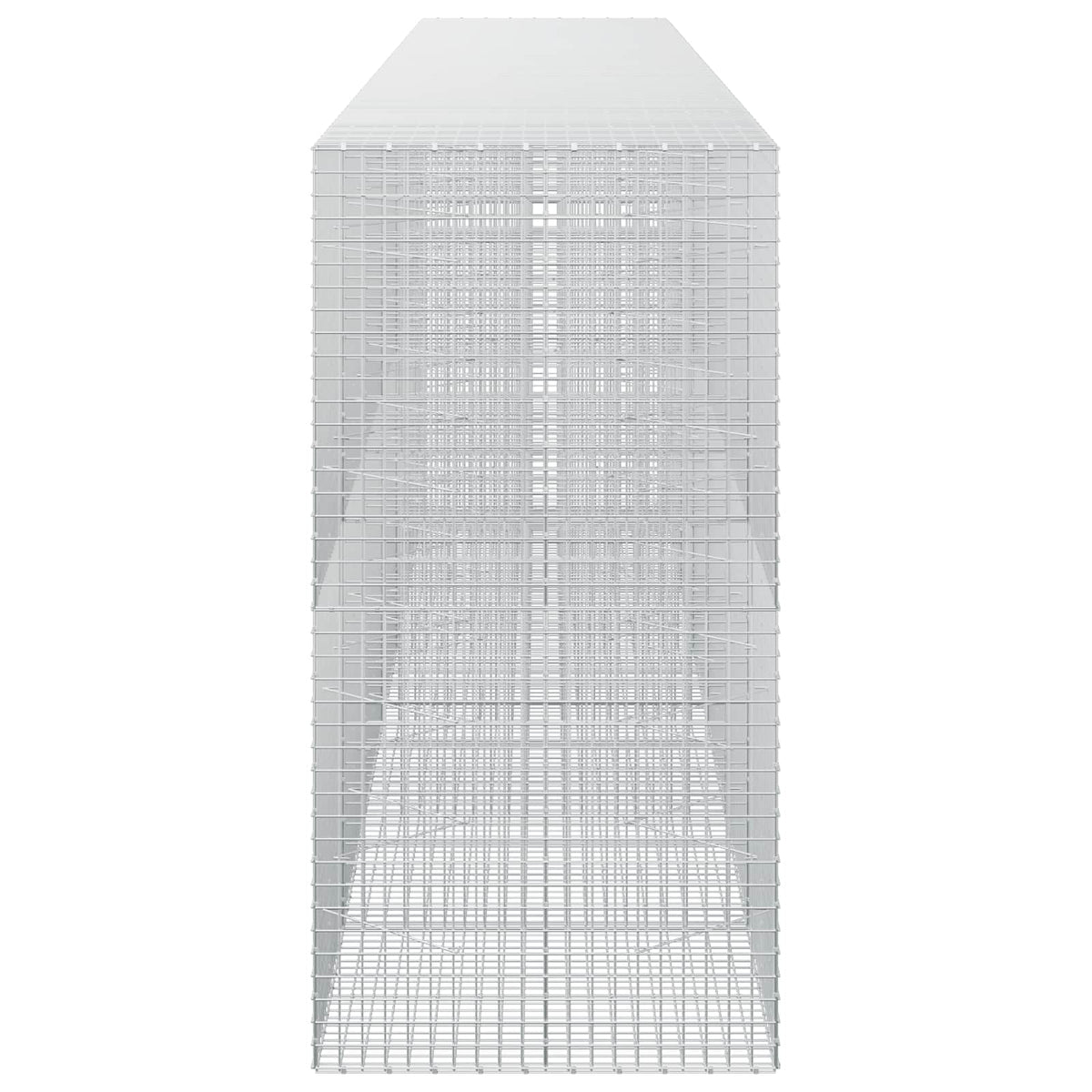vidaXL Gabion z drutu 3,5 mm i siatką 5x5 cm 650x100x200 cm