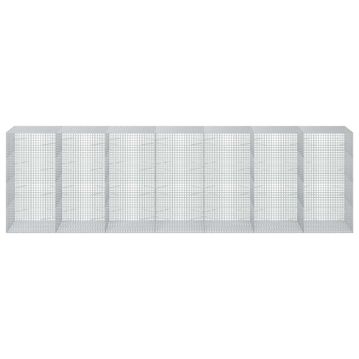 vidaXL Gabion z drutu 3,5 mm i siatką 5x5 cm 700x100x200 cm