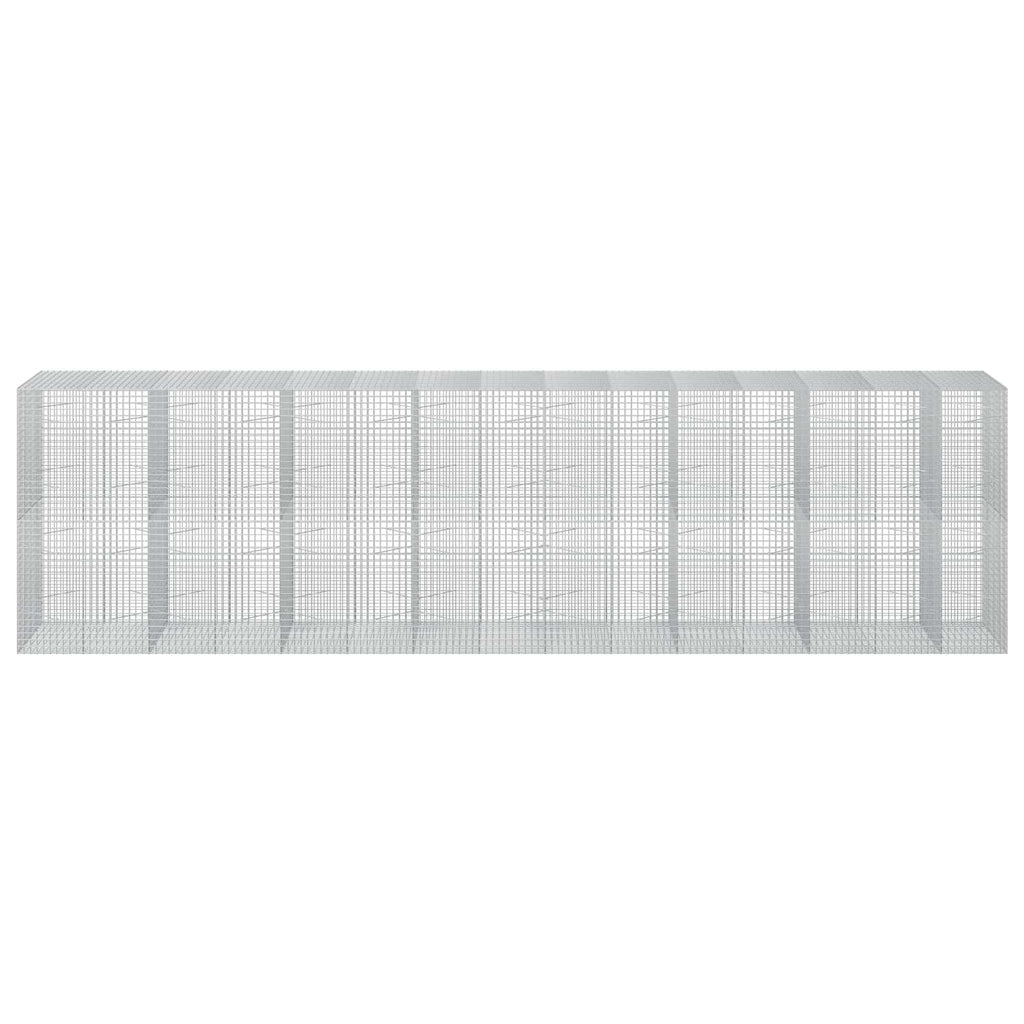 vidaXL Gabion z drutu 3,5 mm i siatką 5x5 cm 750x100x200 cm
