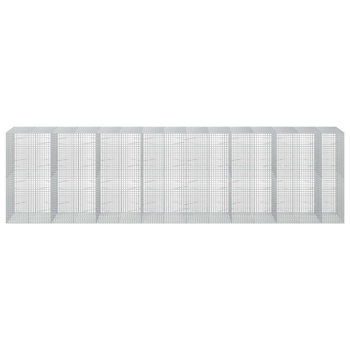 vidaXL Gabion z drutu 3,5 mm i siatką 5x5 cm 750x100x200 cm