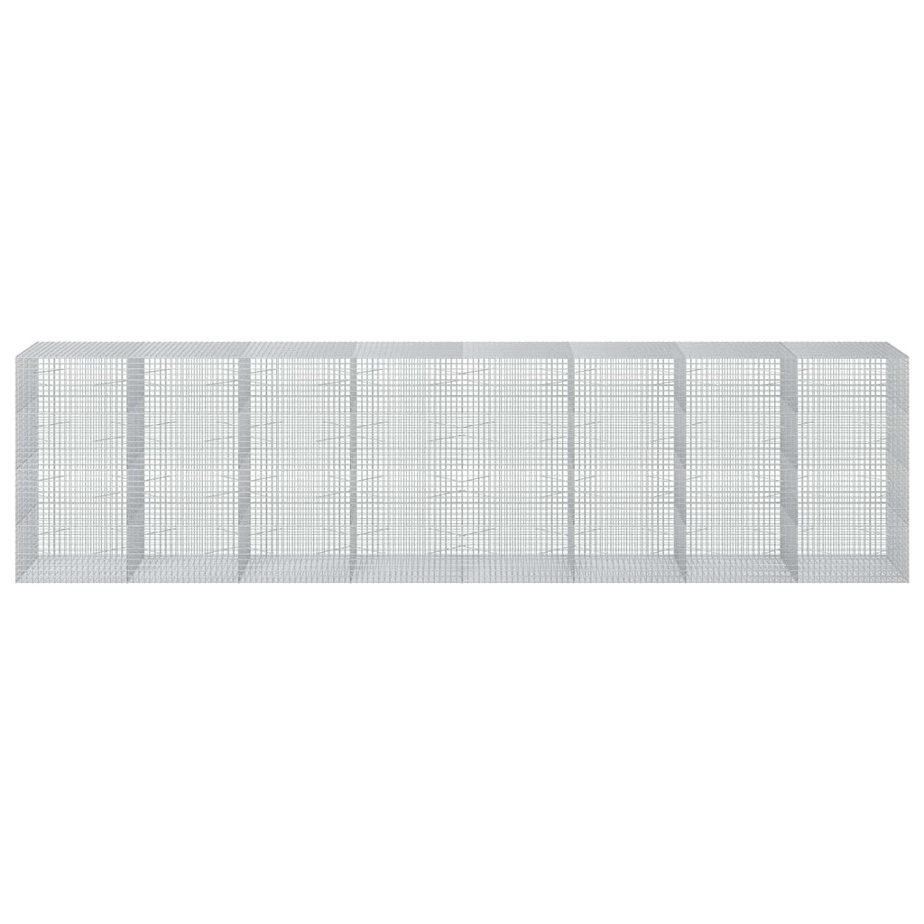 vidaXL Gabion z drutu 3,5 mm i siatką 5x5 cm 800x100x200 cm