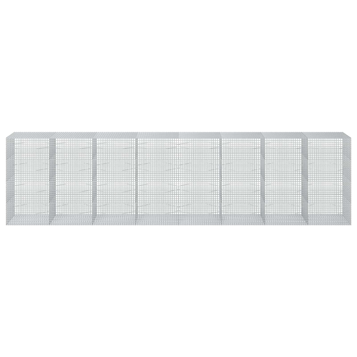 vidaXL Gabion z drutu 3,5 mm i siatką 5x5 cm 800x100x200 cm