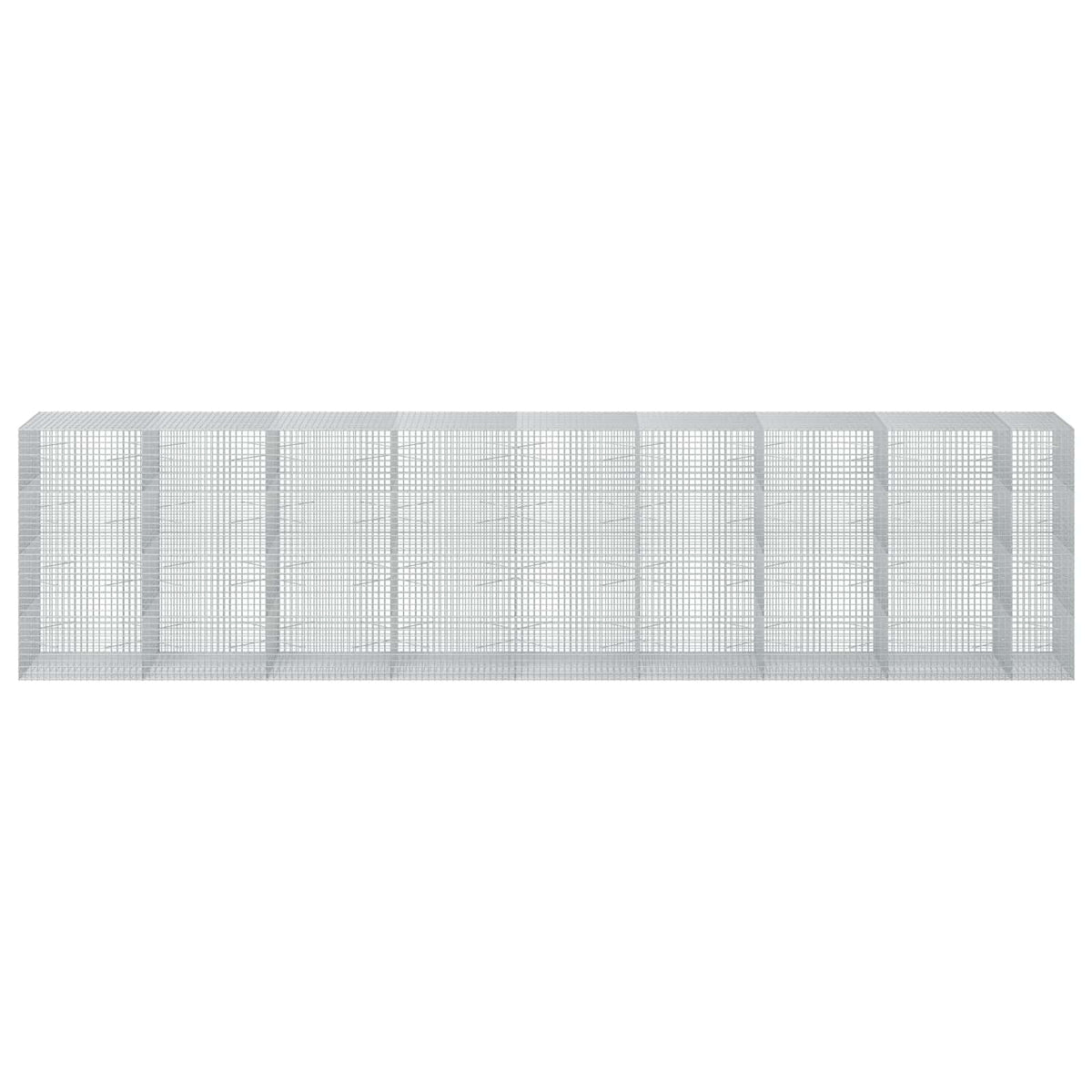 vidaXL Gabion z drutu 3,5 mm i siatką 5x5 cm 850x100x200 cm