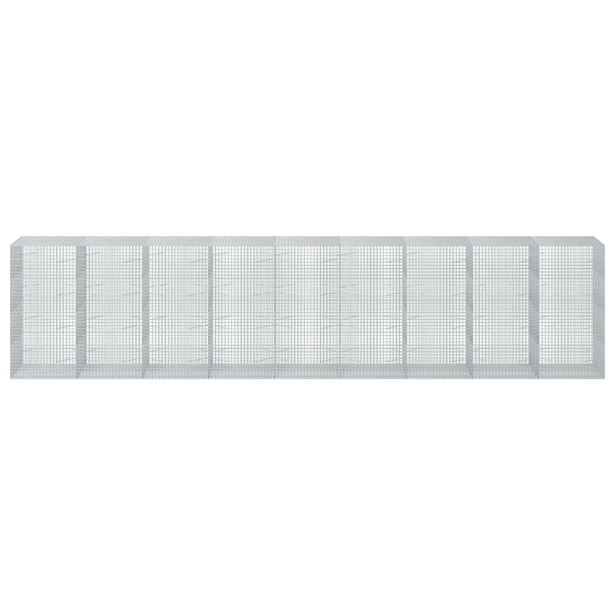 vidaXL Gabion z drutu 3,5 mm i siatką 5x5 cm 900x100x200 cm