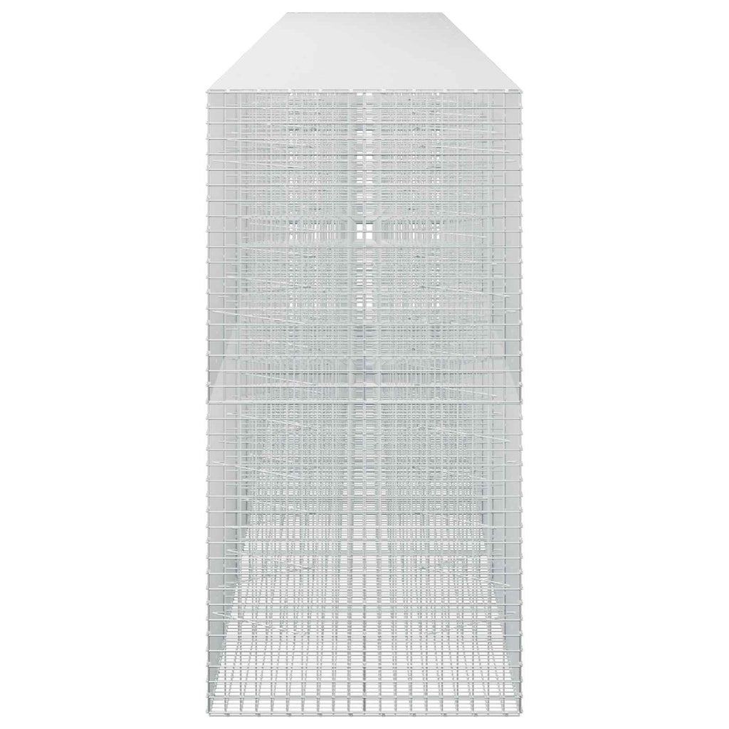 vidaXL Gabion z drutu 3,5 mm i siatką 5x5 cm 950x100x200 cm