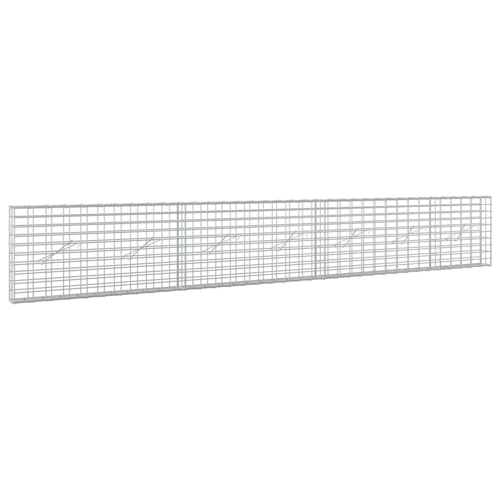 vidaXL Gabion z drutu 3,5 mm i siatką 5x10 cm 350x10x50 cm