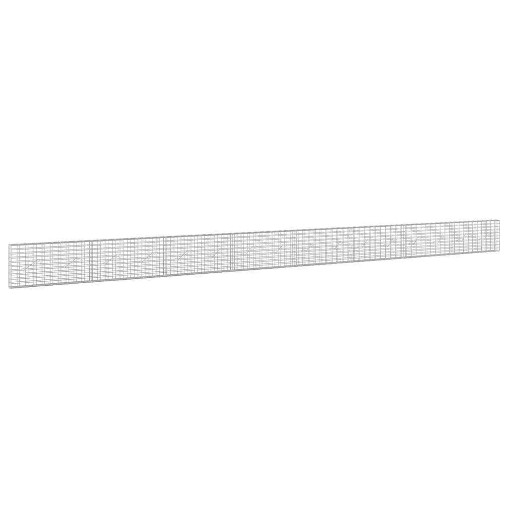 vidaXL Gabion z drutu 3,5 mm i siatką 5x10 cm 800x10x50 cm