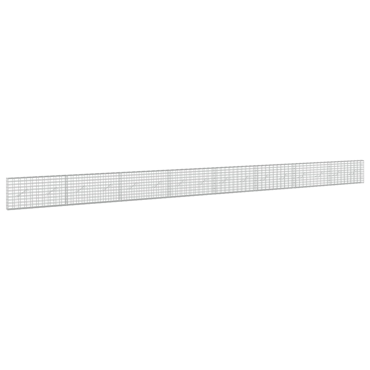 vidaXL Gabion z drutu 3,5 mm i siatką 5x10 cm 800x10x50 cm