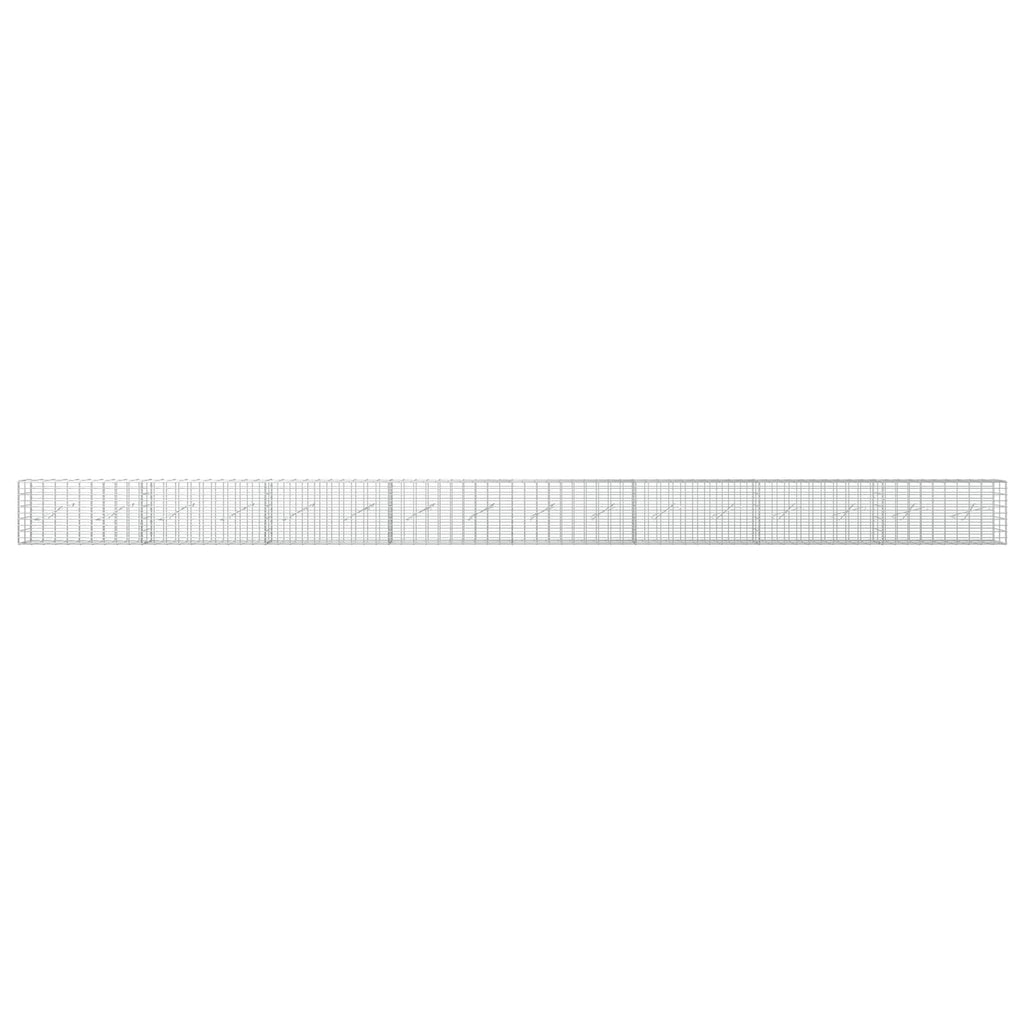 vidaXL Gabion z drutu 3,5 mm i siatką 5x10 cm 800x10x50 cm