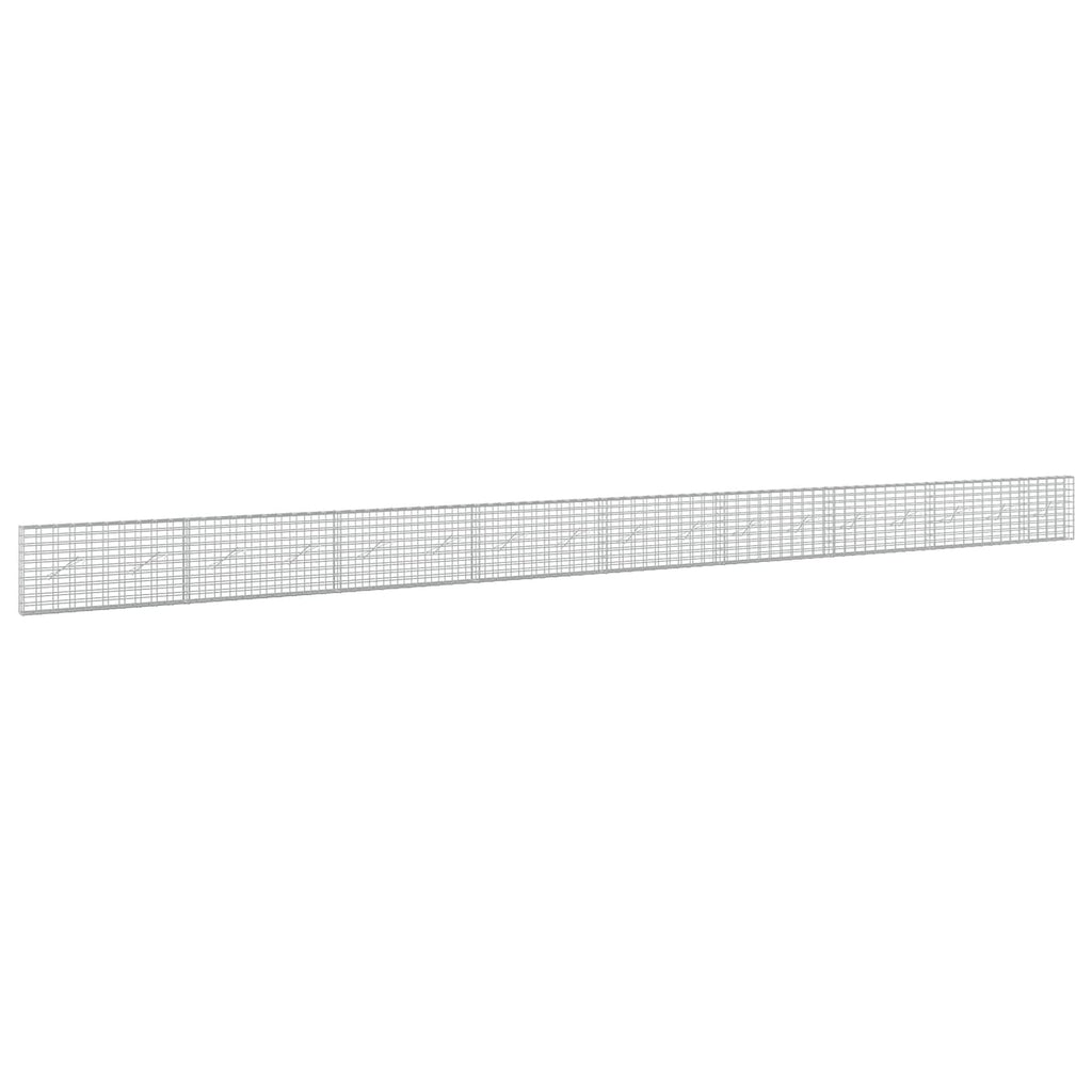 vidaXL Gabion z drutu 3,5 mm i siatką 5x10 cm 850x10x50 cm