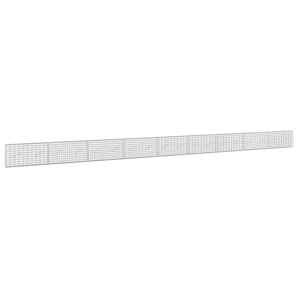 vidaXL Gabion z drutu 3,5 mm i siatką 5x10 cm 900x10x50 cm