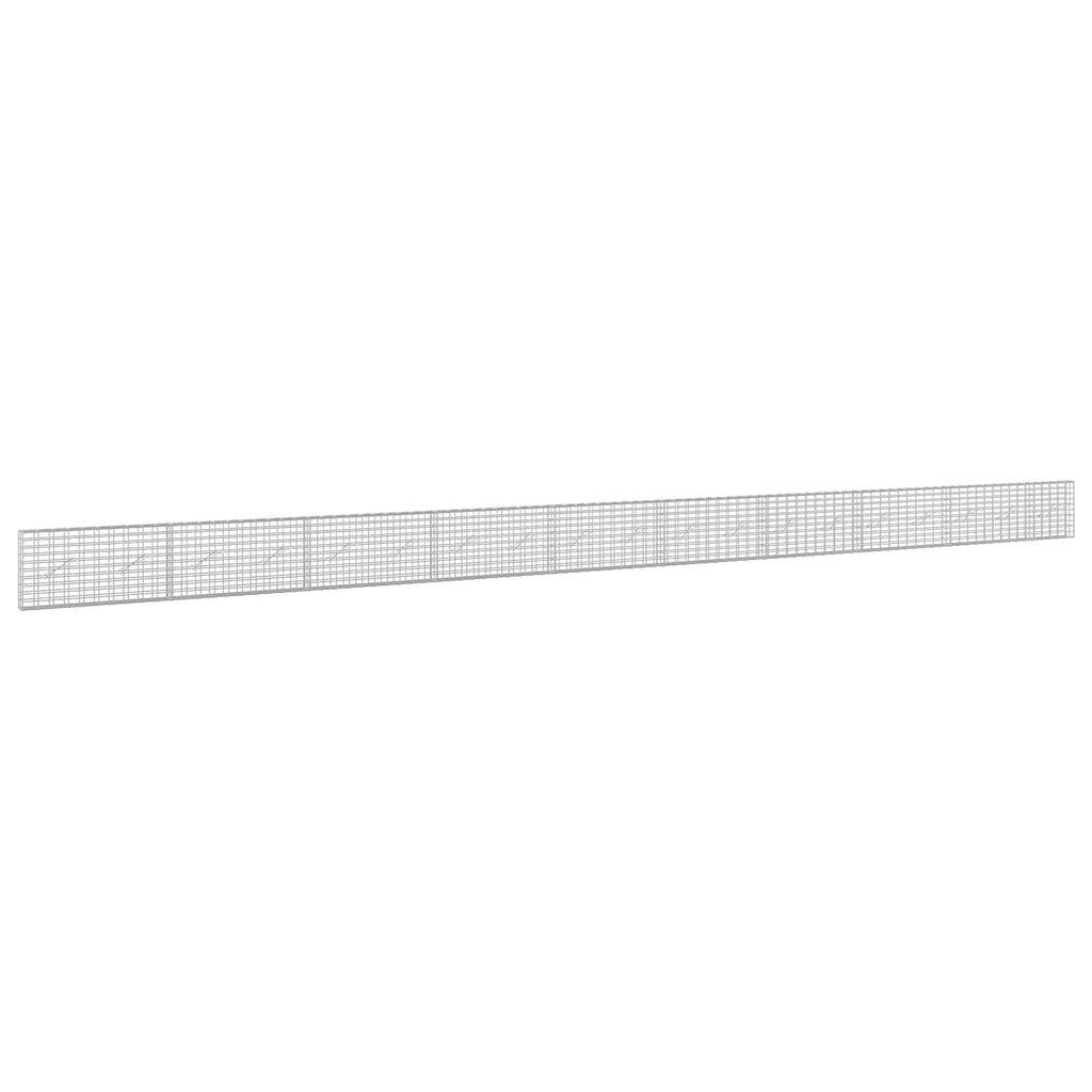 vidaXL Gabion z drutu 3,5 mm i siatką 5x10 cm 950x10x50 cm