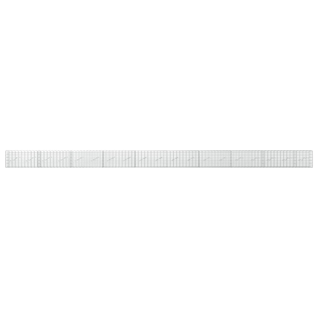 vidaXL Gabion z drutu 3,5 mm i siatką 5x10 cm 950x10x50 cm