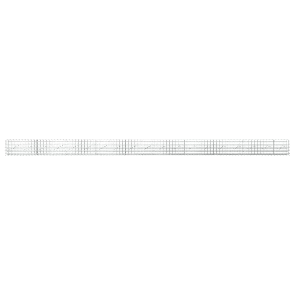 vidaXL Gabion z drutu 3,5 mm i siatką 5x10 cm 950x10x50 cm