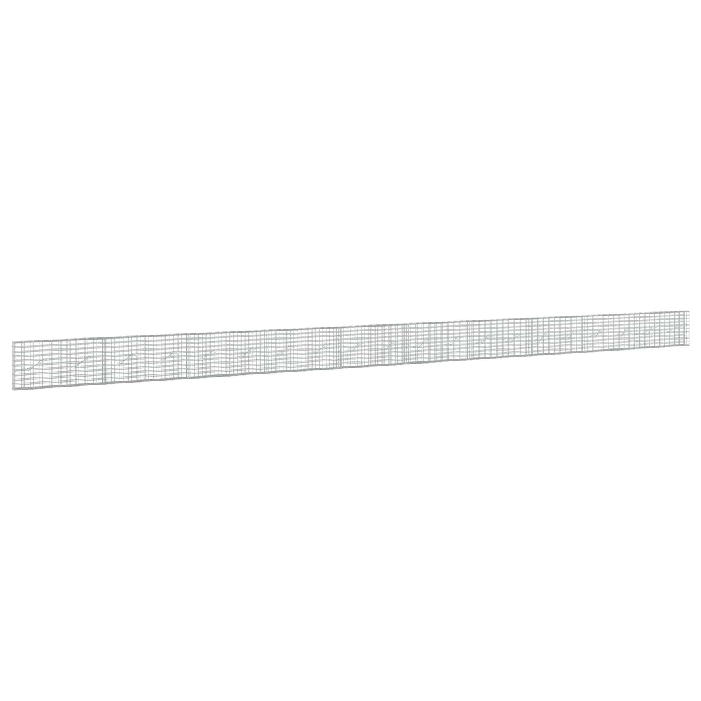 vidaXL Gabion z drutu 3,5 mm i siatką 5x10 cm 1000x10x50 cm