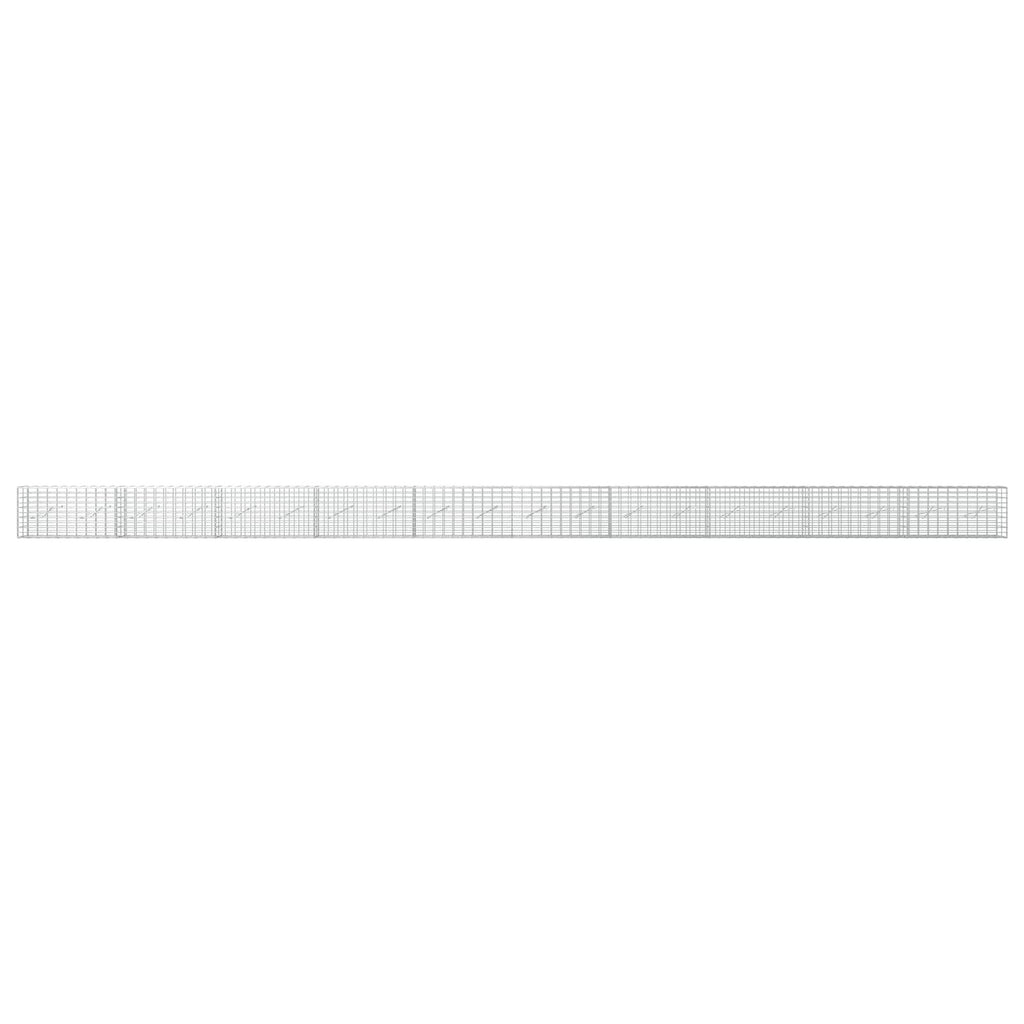 vidaXL Gabion z drutu 3,5 mm i siatką 5x10 cm 1000x10x50 cm