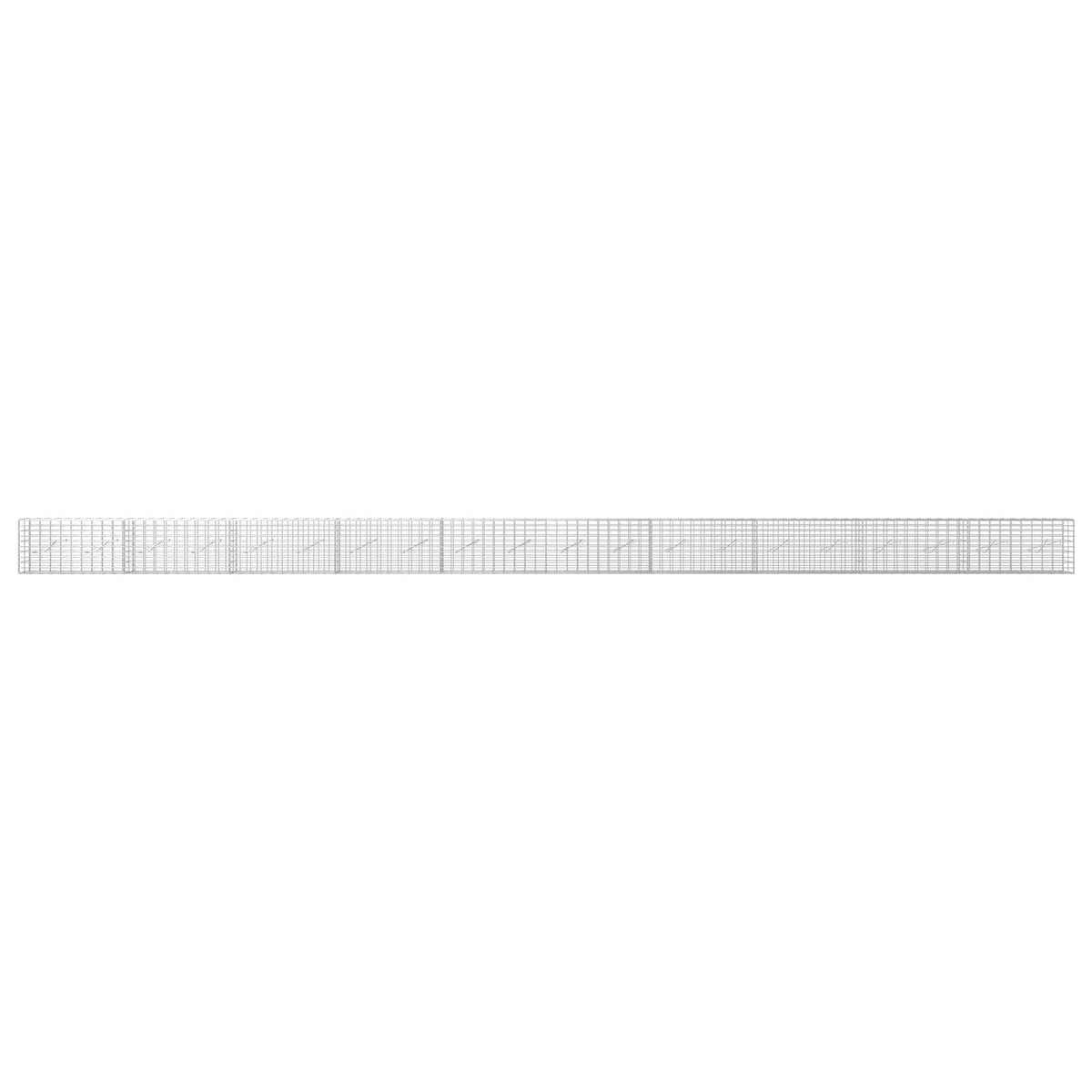 vidaXL Gabion z drutu 3,5 mm i siatką 5x10 cm 1000x10x50 cm