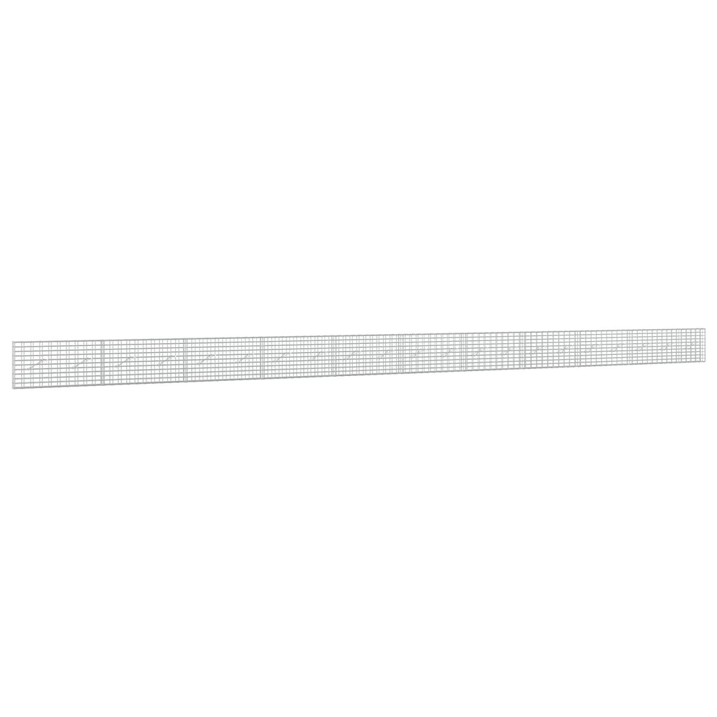vidaXL Gabion z drutu 3,5 mm i siatką 5x10 cm 1050x10x50 cm