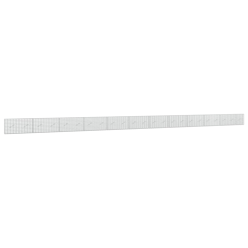 vidaXL Gabion z drutu 3,5 mm i siatką 5x10 cm 1150x10x50 cm
