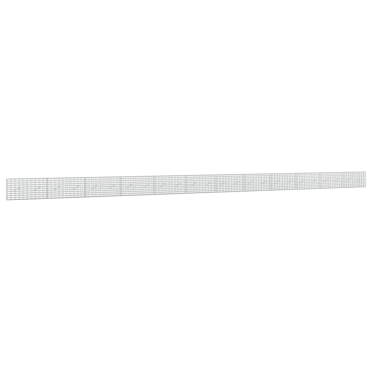 vidaXL Gabion z drutu 3,5 mm i siatką 5x10 cm 1200x10x50 cm