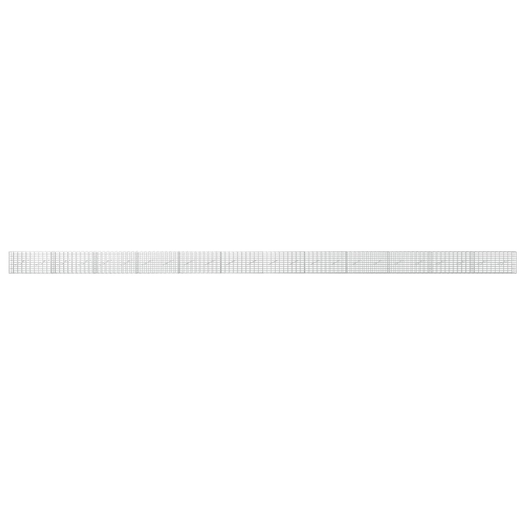 vidaXL Gabion z drutu 3,5 mm i siatką 5x10 cm 1200x10x50 cm