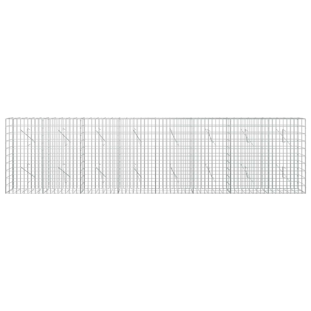 vidaXL Gabion z drutu 3,5 mm i siatką 5x10 cm 400x10x100 cm