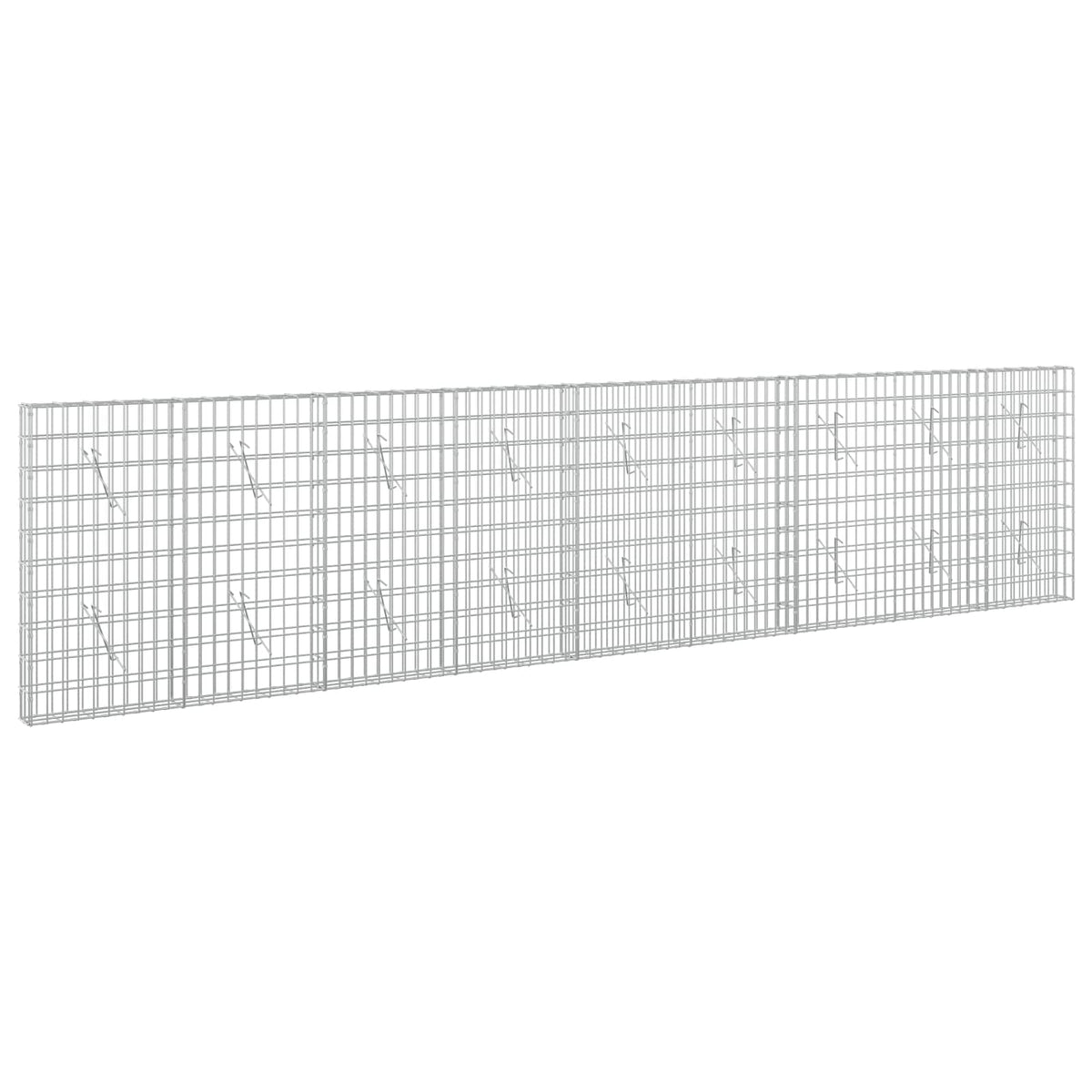 vidaXL Gabion z drutu 3,5 mm i siatką 5x10 cm 450x10x100 cm