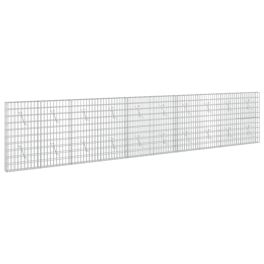 vidaXL Gabion z drutu 3,5 mm i siatką 5x10 cm 500x10x100 cm