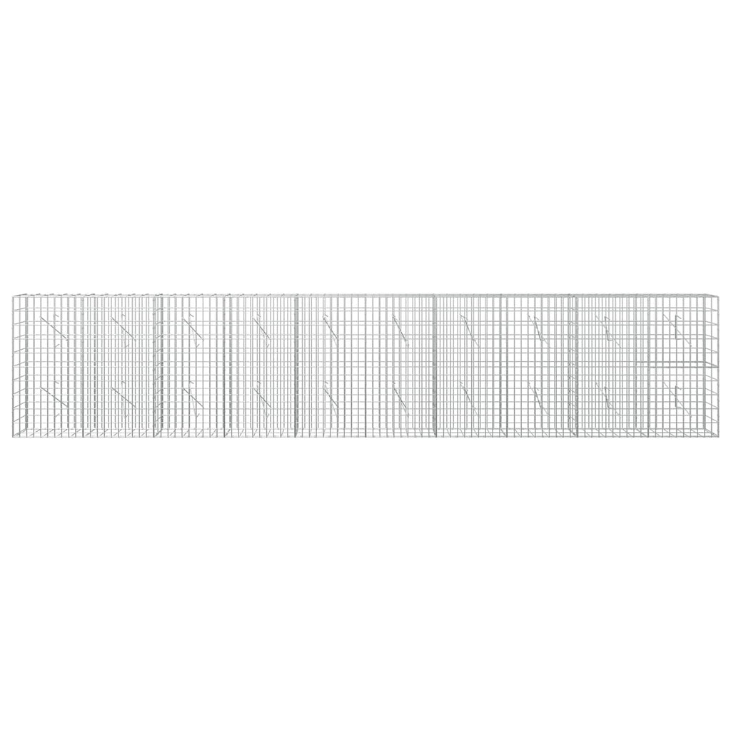 vidaXL Gabion z drutu 3,5 mm i siatką 5x10 cm 500x10x100 cm
