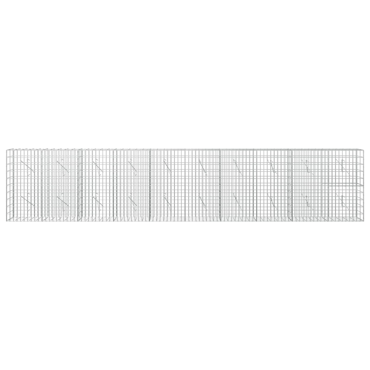 vidaXL Gabion z drutu 3,5 mm i siatką 5x10 cm 500x10x100 cm
