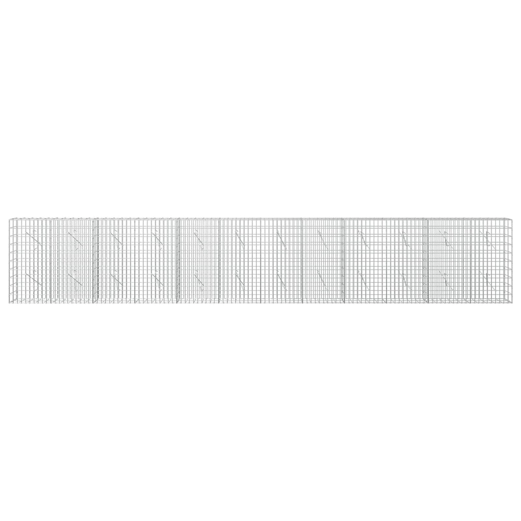 vidaXL Gabion z drutu 3,5 mm i siatką 5x10 cm 600x10x100 cm
