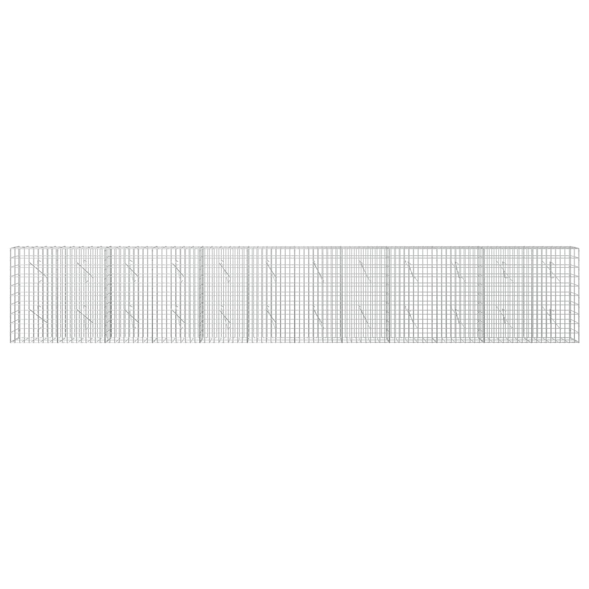 vidaXL Gabion z drutu 3,5 mm i siatką 5x10 cm 600x10x100 cm