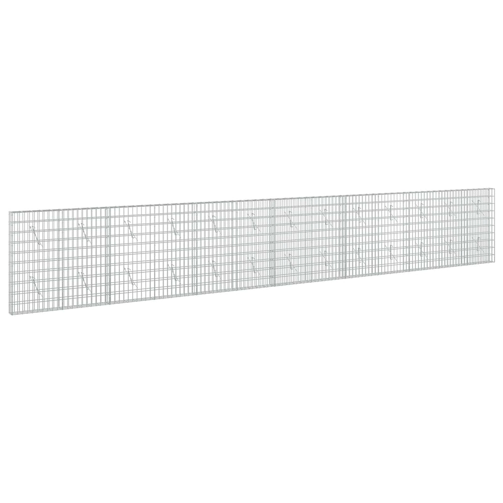 vidaXL Gabion z drutu 3,5 mm i siatką 5x10 cm 650x10x100 cm