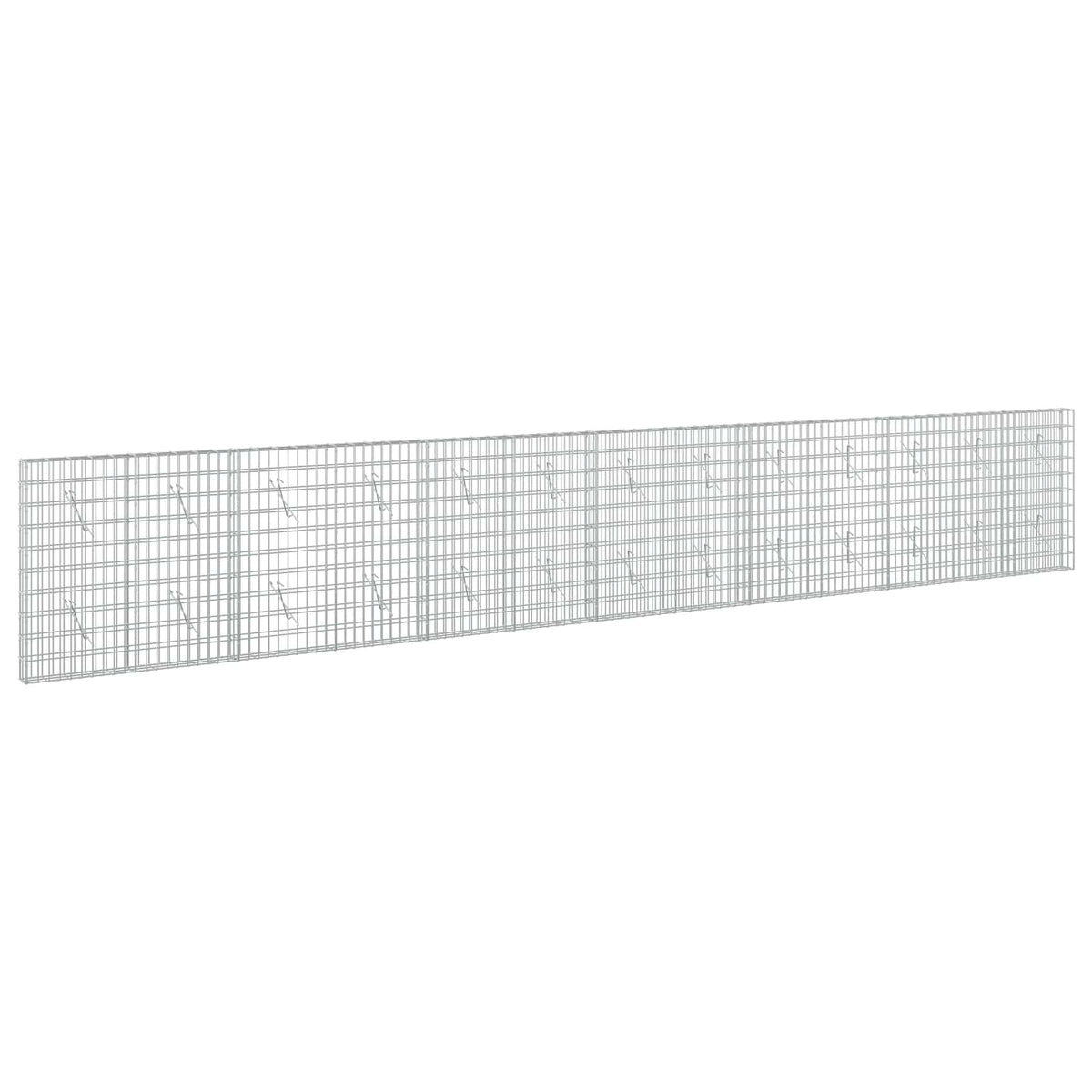 vidaXL Gabion z drutu 3,5 mm i siatką 5x10 cm 650x10x100 cm