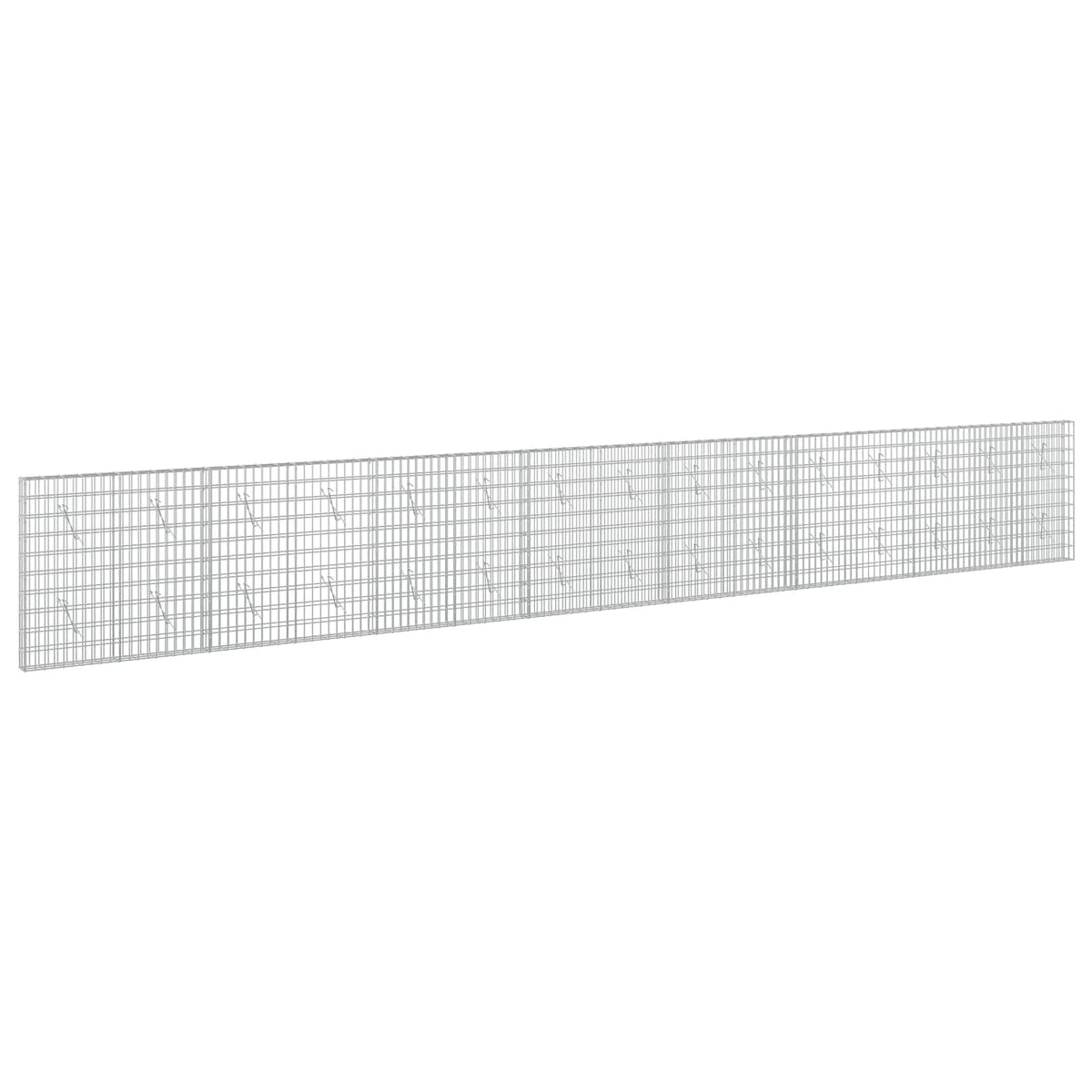 vidaXL Gabion z drutu 3,5 mm i siatką 5x10 cm 750x10x100 cm