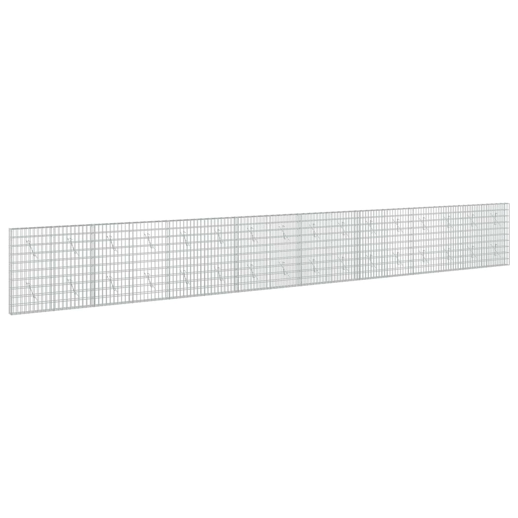 vidaXL Gabion z drutu 3,5 mm i siatką 5x10 cm 800x10x100 cm