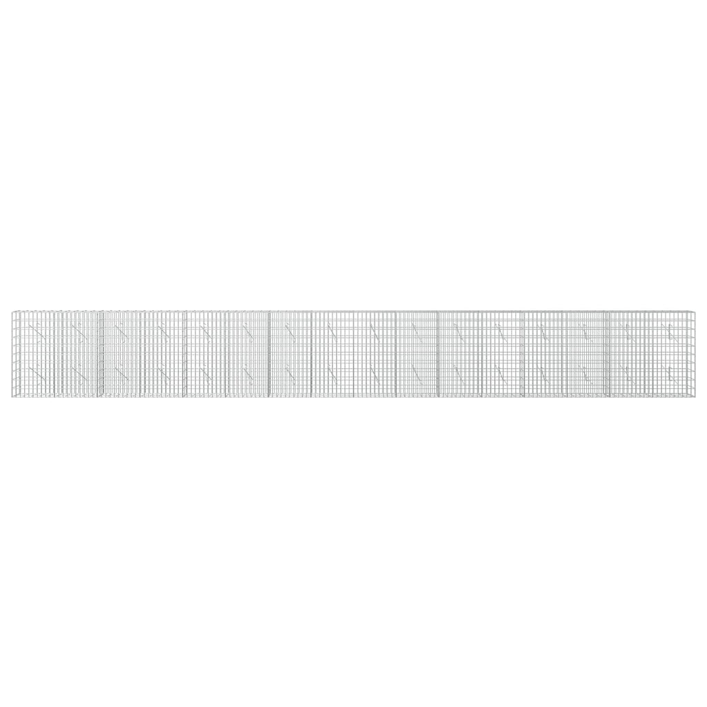 vidaXL Gabion z drutu 3,5 mm i siatką 5x10 cm 800x10x100 cm