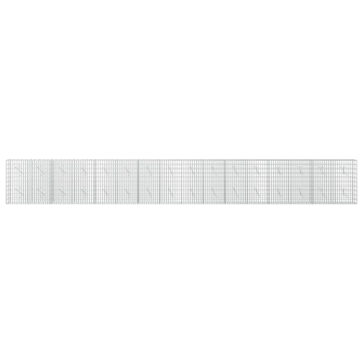 vidaXL Gabion z drutu 3,5 mm i siatką 5x10 cm 800x10x100 cm