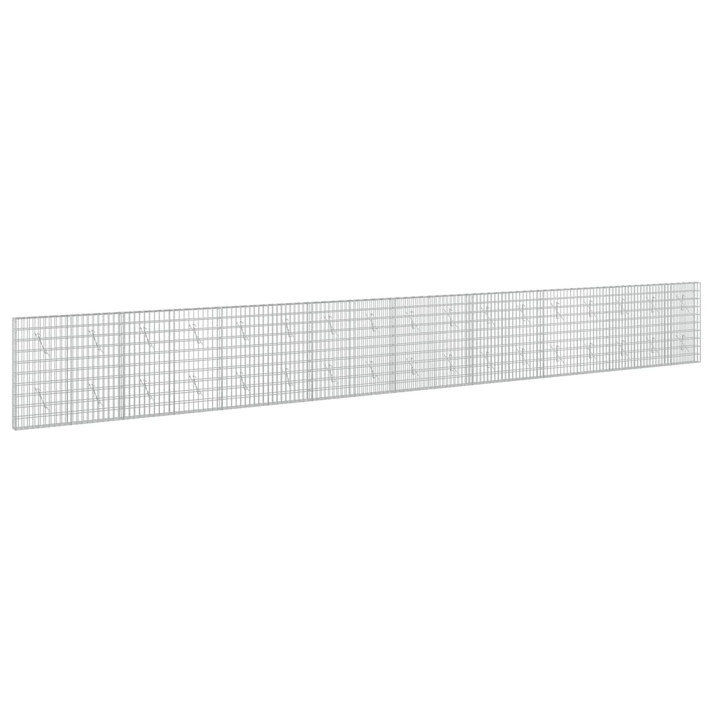 vidaXL Gabion z drutu 3,5 mm i siatką 5x10 cm 850x10x100 cm