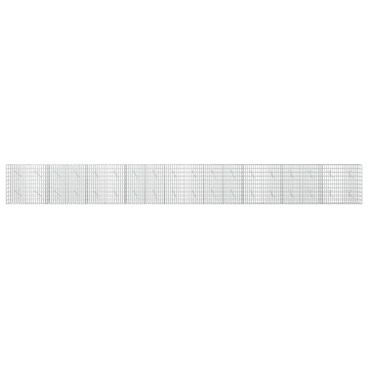 vidaXL Gabion z drutu 3,5 mm i siatką 5x10 cm 900x10x100 cm