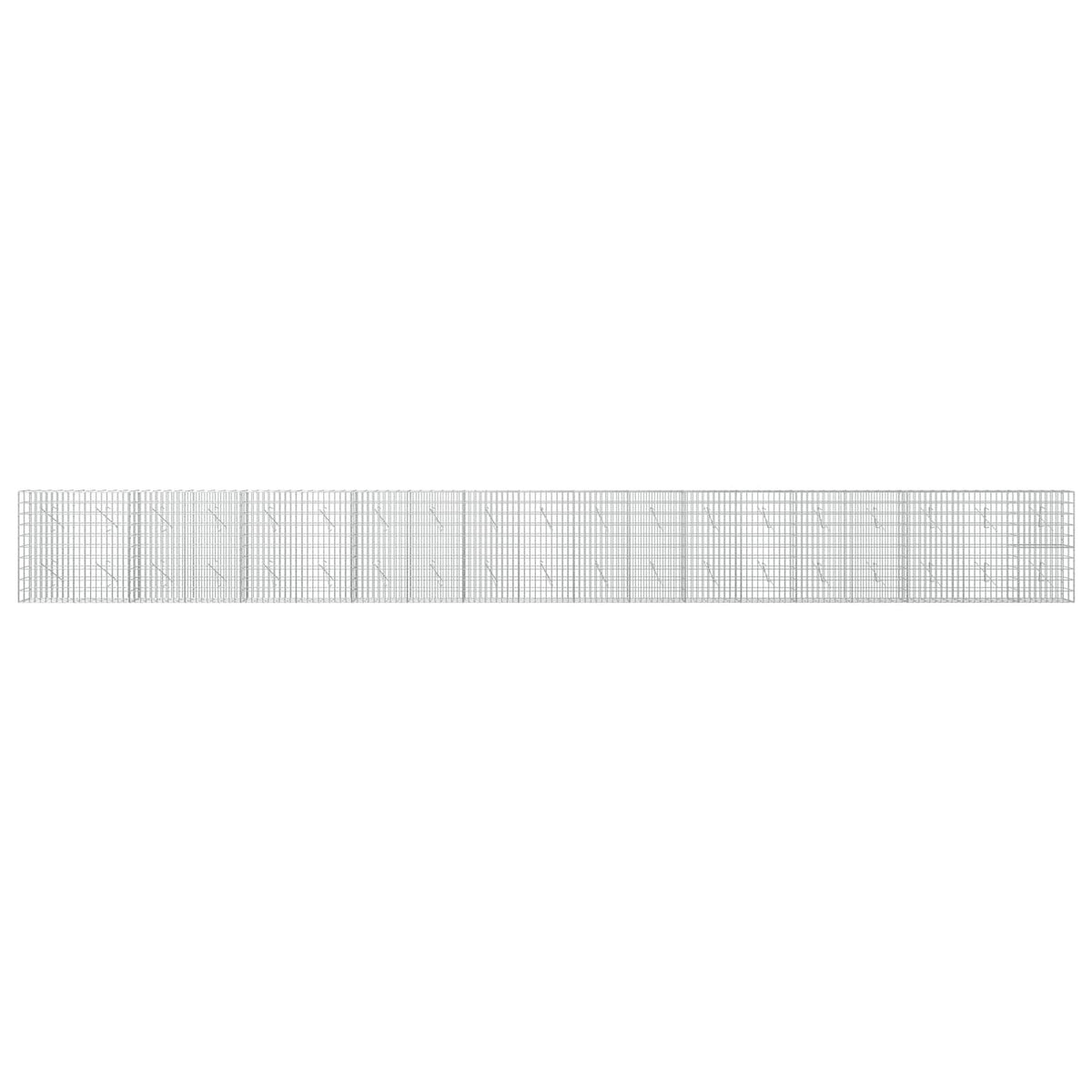 vidaXL Gabion z drutu 3,5 mm i siatką 5x10 cm 950x10x100 cm