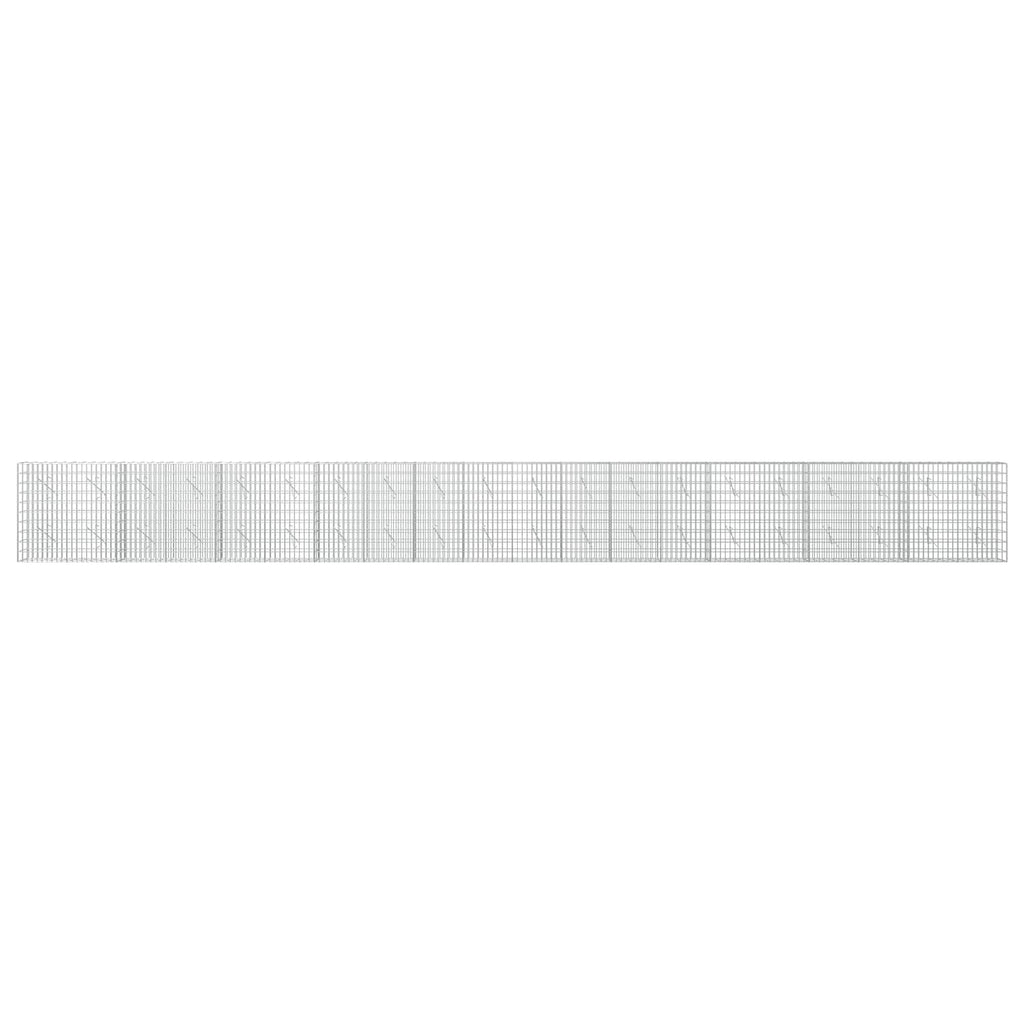 vidaXL Gabion z drutu 3,5 mm i siatką 5x10 cm 1000x10x100 cm