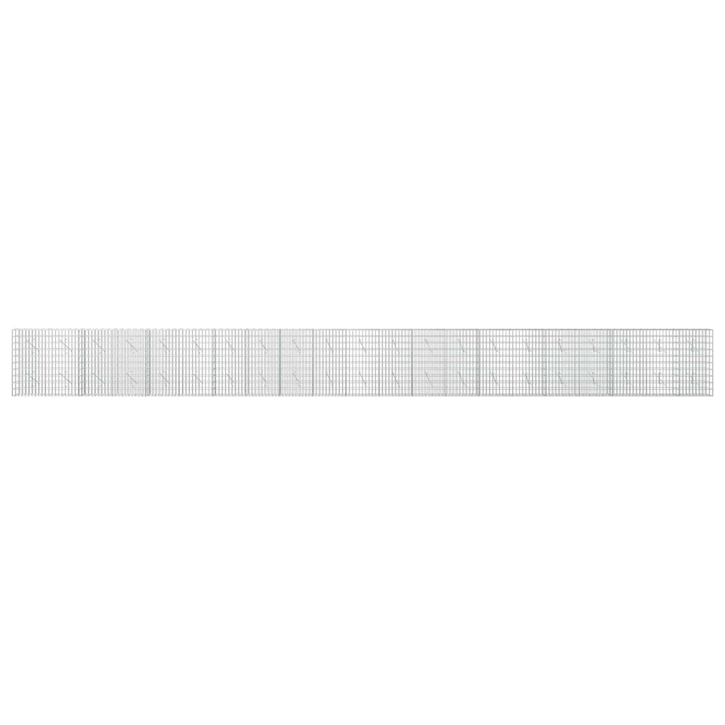 vidaXL Gabion z drutu 3,5 mm i siatką 5x10 cm 1050x10x100 cm
