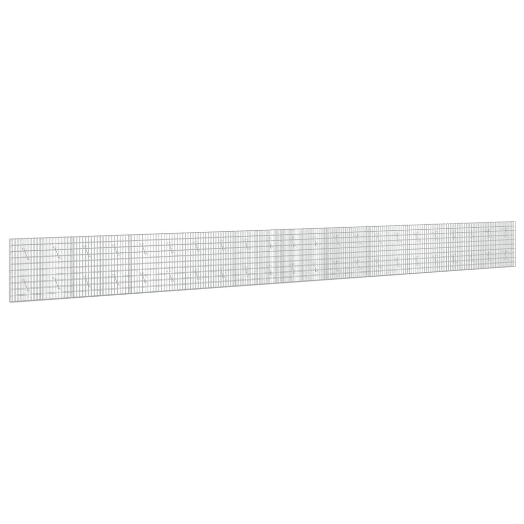 vidaXL Gabion z drutu 3,5 mm i siatką 5x10 cm 1100x10x100 cm