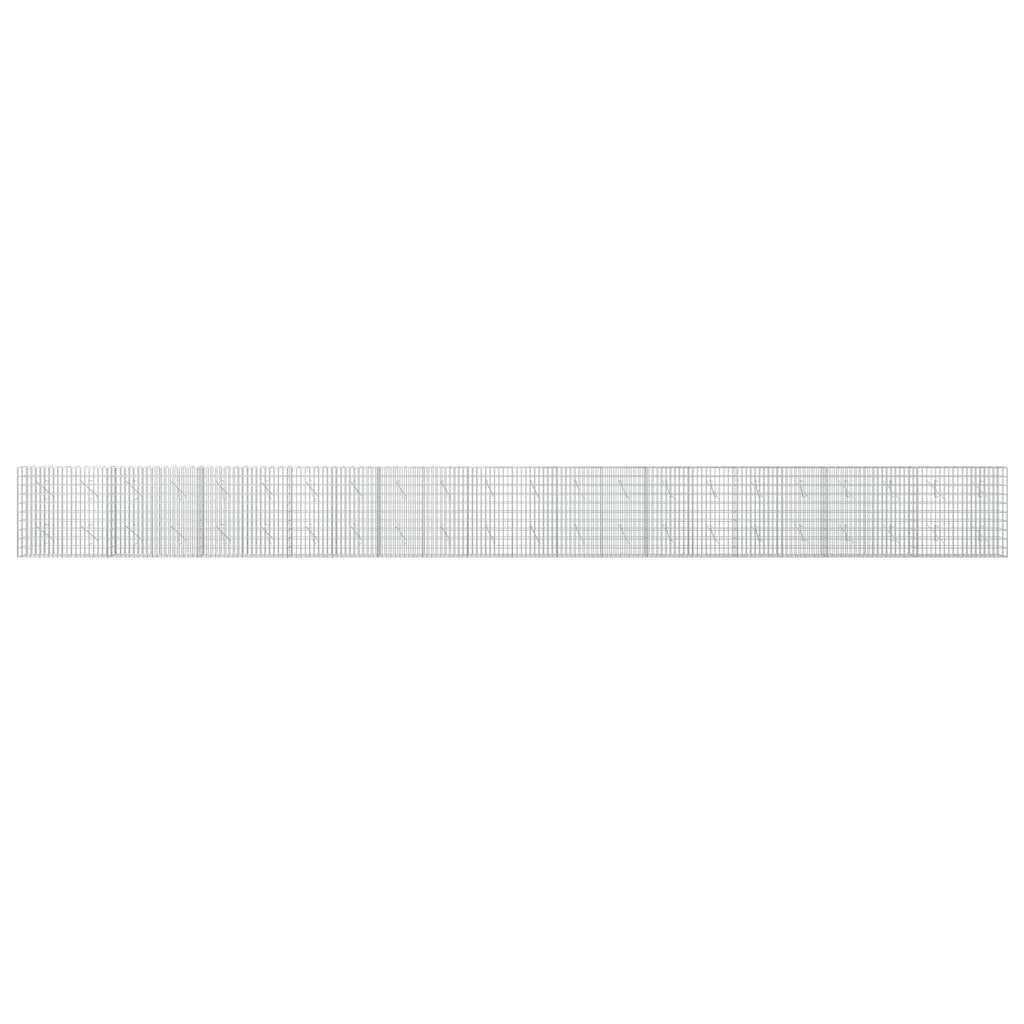 vidaXL Gabion z drutu 3,5 mm i siatką 5x10 cm 1100x10x100 cm