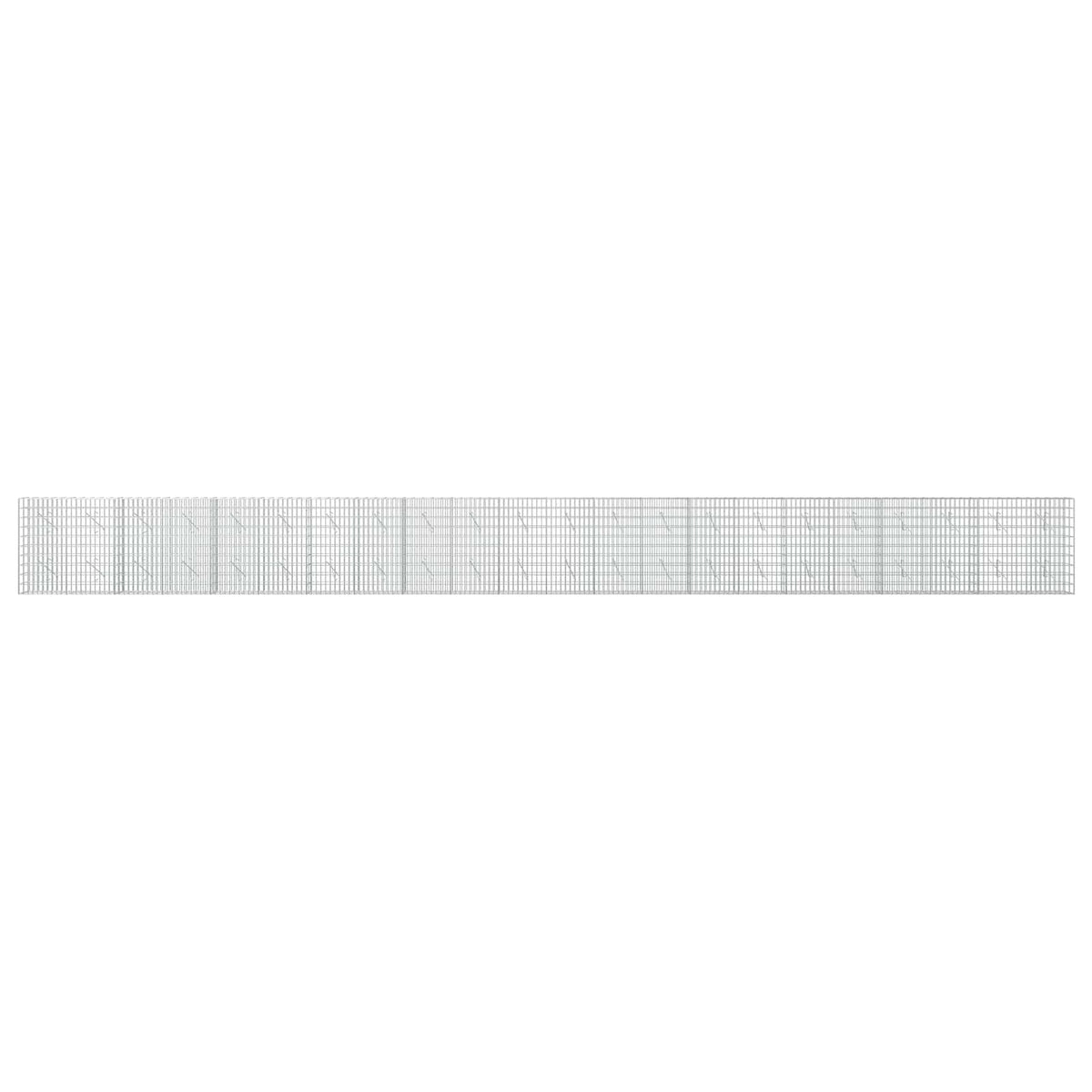 vidaXL Gabion z drutu 3,5 mm i siatką 5x10 cm 1100x10x100 cm