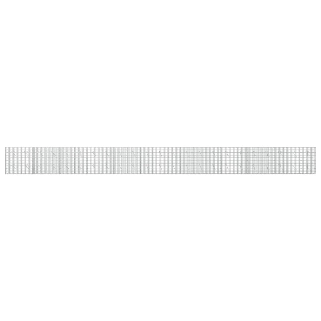 vidaXL Gabion z drutu 3,5 mm i siatką 5x10 cm 1150x10x100 cm
