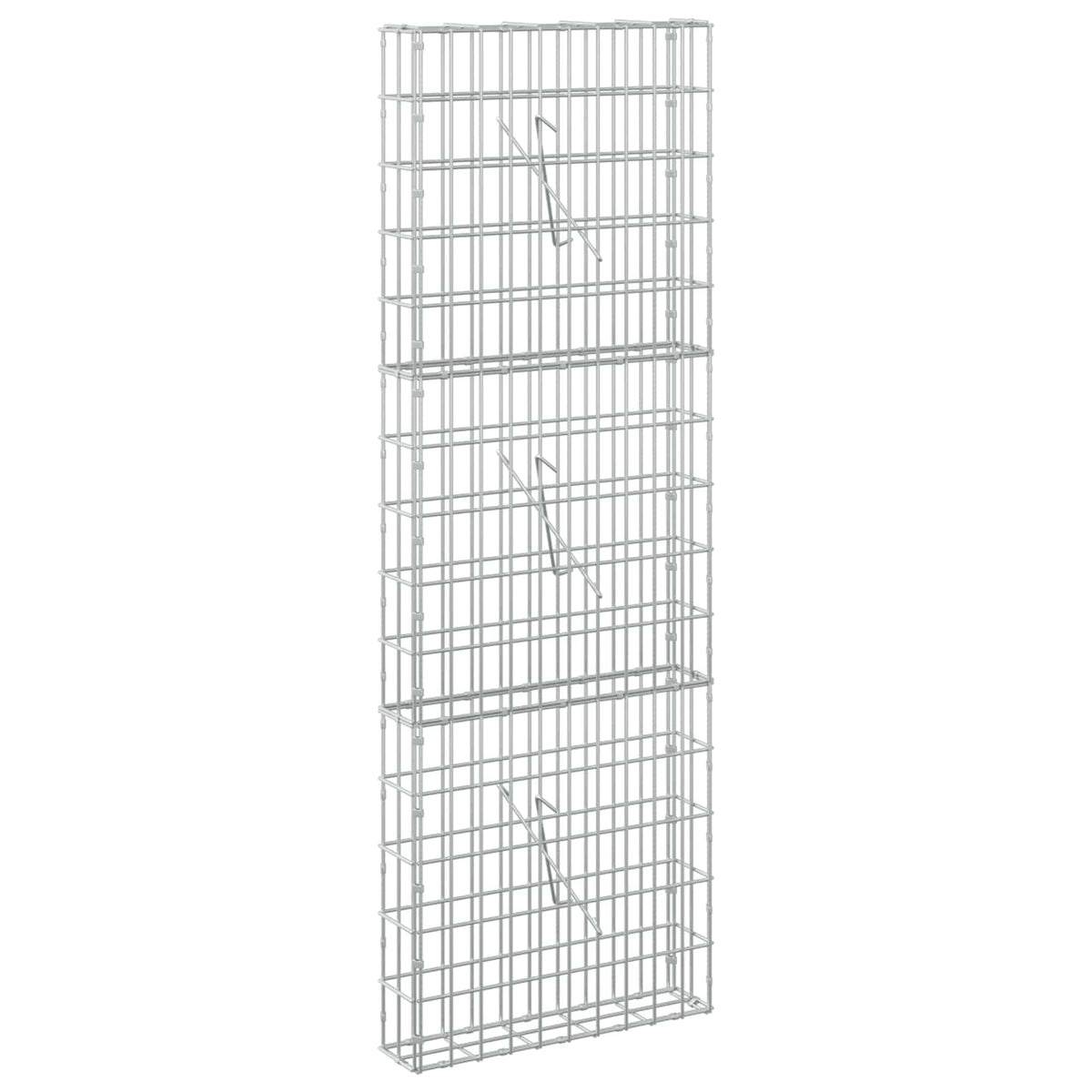 vidaXL Gabion z drutu 3,5 mm i siatką 5x10 cm 50x10x150 cm